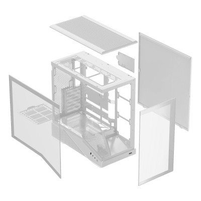 ABYSM AB123533W carcasa de ordenador Blanco