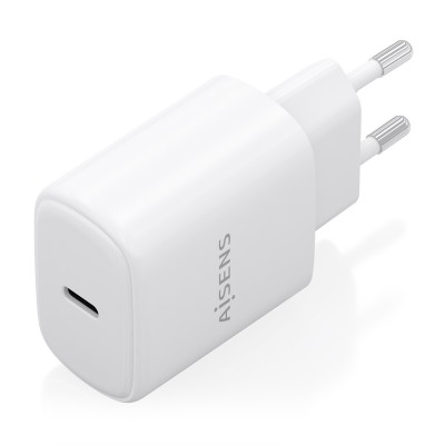 AISENS Cargador GaN 30W, 1xUSB-C PD3.0, Blanco