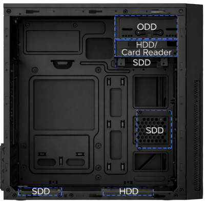 CoolBox CAJA MATX M680 USB-C 3.2 GEN1 FTE.BASIC500 500W