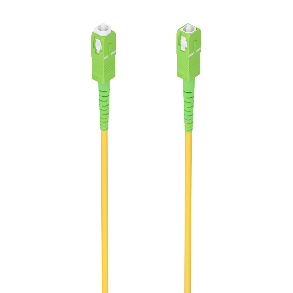 AISENS Cable Fibra Óptica Latiguillo G657A2 3.0 9125 SMF Simplex CPR DCA LSZH, SCAPC-SCAPC, Amarillo, 1.0m