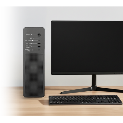CoolBox CAJA MATX SLIM T100 USB-C 3.2 GEN1 FULL METAL SFTE + 1 VENT. 90MM
