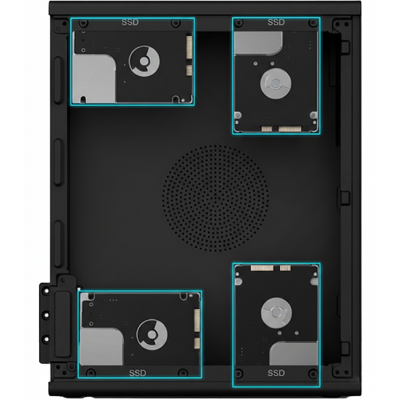 CoolBox CAJA MATX SLIM T100 USB-C 3.2 GEN1 FULL METAL SFTE + 1 VENT. 90MM