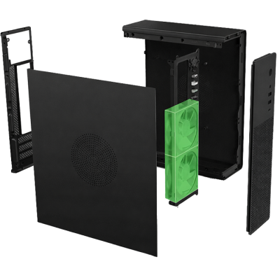 CoolBox CAJA MATX SLIM T100 USB-C 3.2 GEN1 FULL METAL SFTE + 1 VENT. 90MM