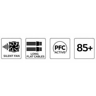 CoolBox FUENTE DE ALIMENTACION ATX POWERLINE III 550W 85%EFI