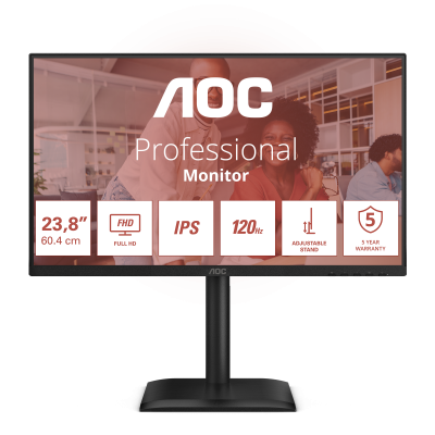 AOC 24E4U pantalla para PC 60,5 cm