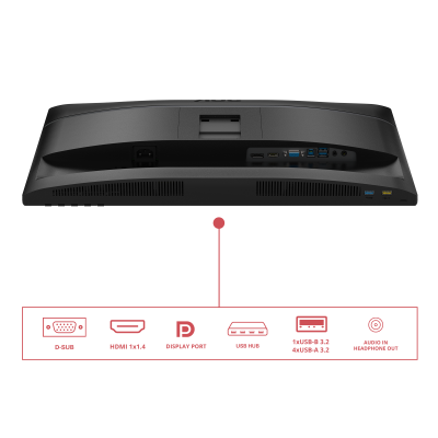 AOC 24E4U pantalla para PC 60,5 cm (23.8") 1920 x 1080 Pixeles Full HD LED Negro