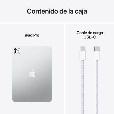 Apple iPad Pro Apple M 256 GB 27,9 cm (11") 12 GB Wi-Fi 7 (802.11be) iPadOS 26 Plata