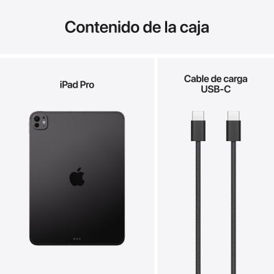 Apple iPad Pro 5G Apple M LTE-TDD & LTE-FDD 512 GB 27,9 cm (11") 12 GB Wi-Fi 7 (802.11be) iPadOS 26 Negro