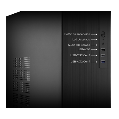 CoolBox CAJA MATX M460 USB-C 3.2 GEN1 SGCC 0.8MM SIN FTE
