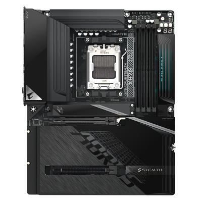 GIGABYTE X870 AORUS STEALTH Placa Base - Compatible con procesadores AMD Ryzen 9000, VRM digital de 16+2+2 fases, hasta 8200MHz