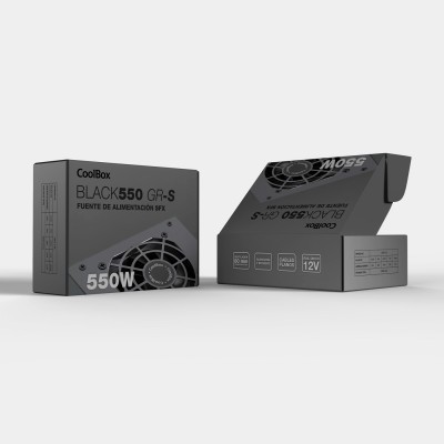 CoolBox FUENTE DE ALIMENTACION SFX BLACK550 GR-S 550W NEGRA
