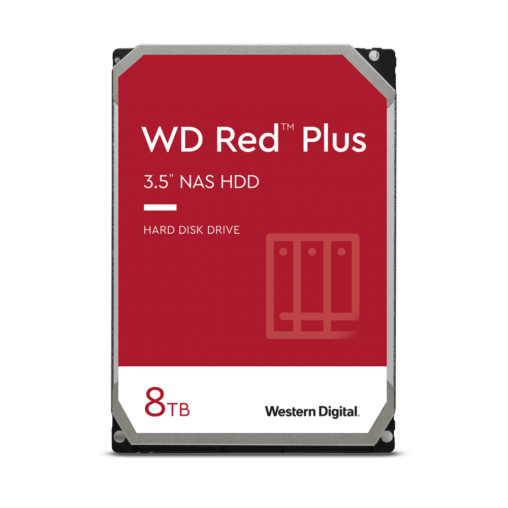Western Digital Red Plus disco duro interno 8 TB 5640 RPM 256 MB 3.5" Serial ATA III