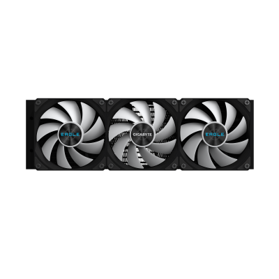 GIGABYTE EAGLE 360 Refrigeración Líquida para CPU - 3x120mm Ventiladores ARGB, pantalla LCD a color, DAISY-CHAIN, Compatible co