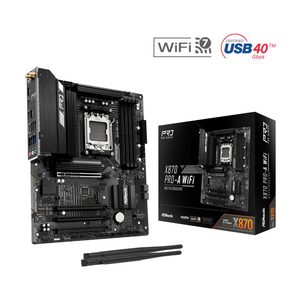 Asrock X870 Pro-A WiFi AMD X870 Zócalo AM5 ATX