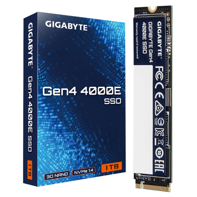 GIGABYTE Gen4 4000E 1 TB M.2 PCI Express 4.0 NVMe 3D NAND