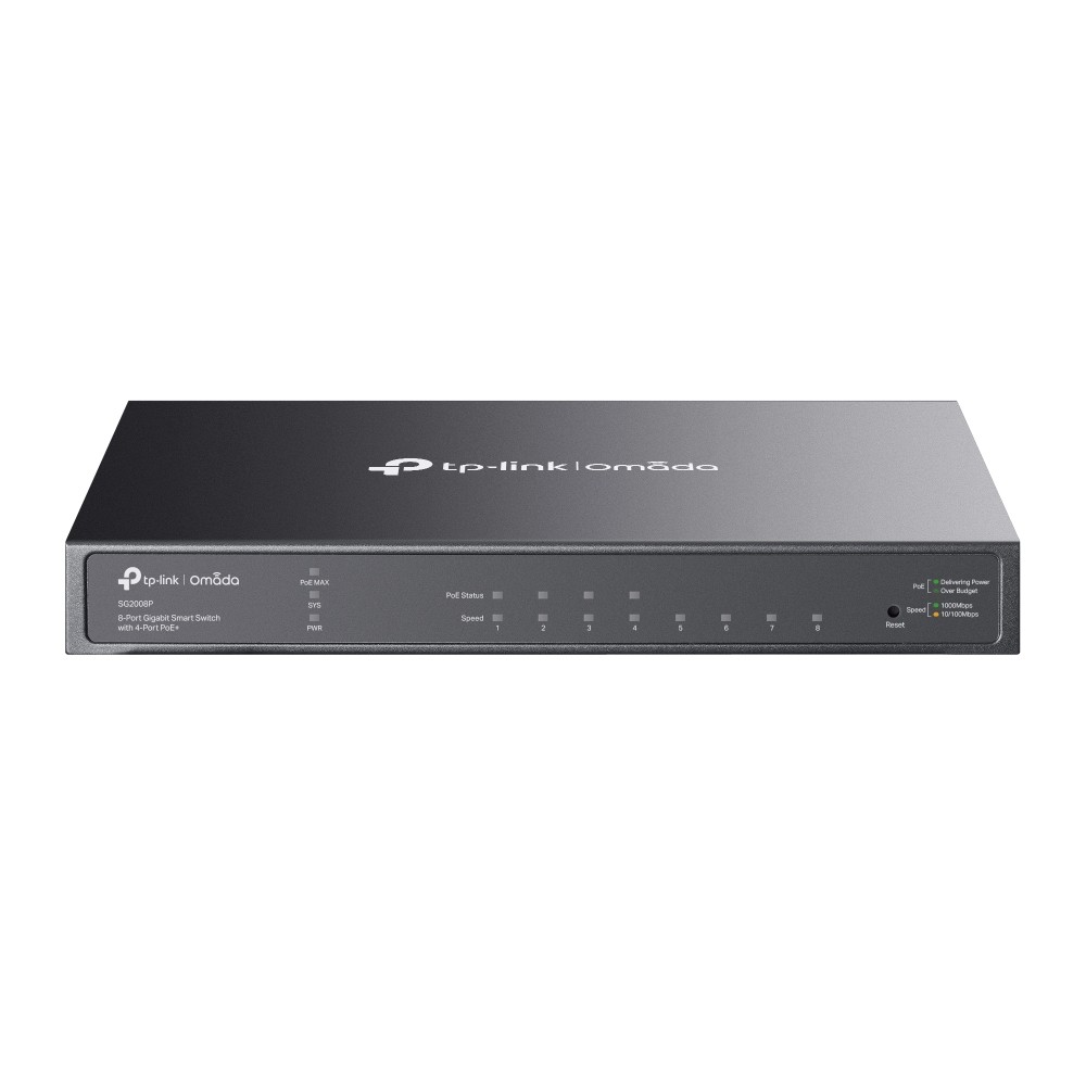 TP-Link Omada TL-SG2008P Gestionado L2L2+ Gigabit Ethernet (101001000) Energía sobre Ethernet (PoE) Negro