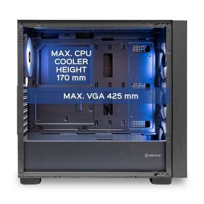 UNYKAch Caja ATX Revelat MESH Black