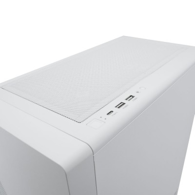 CoolBox GAMING CAJA ATX GA450 STARLIGHT WHITE ARGB USB-C 3.2 GEN1 SIN FTE + 1 VENTILADOR