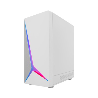 CoolBox GAMING CAJA ATX GA450 STARLIGHT WHITE ARGB USB-C 3.2 GEN1 SIN FTE + 1 VENTILADOR