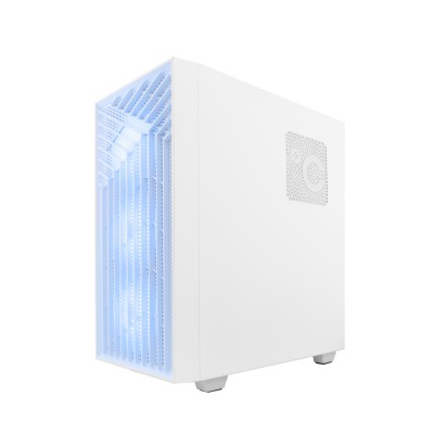 CoolBox GAMING CAJA ATX GA300 GRIDLINE ARGB WHITE USB-C 3.2 GEN1 SIN FTE + 5 VENTILADORES