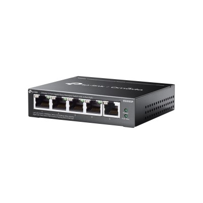 TP-Link Omada ES205G Gestionado Gigabit Ethernet (101001000) Energía sobre Ethernet (PoE) Negro