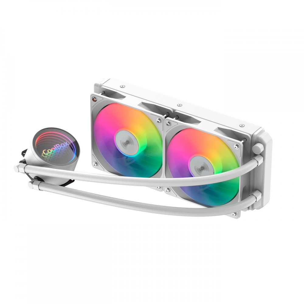 CoolBox GAMING REFRIGERACION LIQUIDA ARGB INFINITE LIQUID240 BLANCO