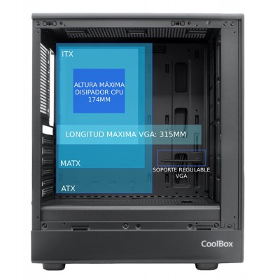 CoolBox COO-CHA-GA700-0 carcasa de ordenador