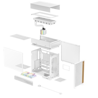 DeepCool CL6600 WH Midi Tower Blanco