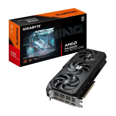 GIGABYTE Radeon RX 9070 GRE GAMING OC 12G – Tarjeta gráfica, 12GB GDDR6, 192bit, PCI-E 5.0, 2920 MHz Core Clock, 2 × DisplayPor