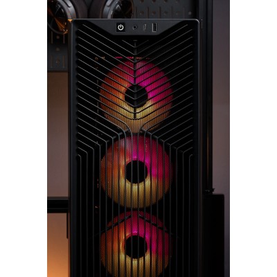 Corsair 3200D RS ARGB Mid-Tower PC Case - Smoke Midi Tower Negro