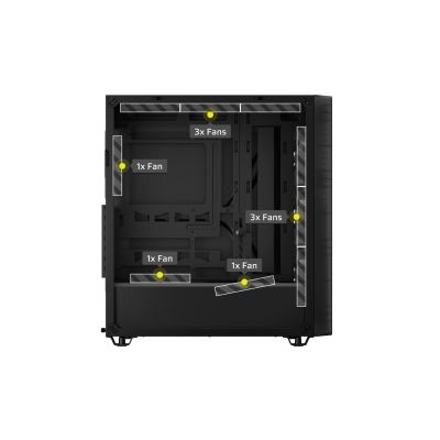 Corsair 3200D RS ARGB Mid-Tower PC Case - Smoke Midi Tower Negro