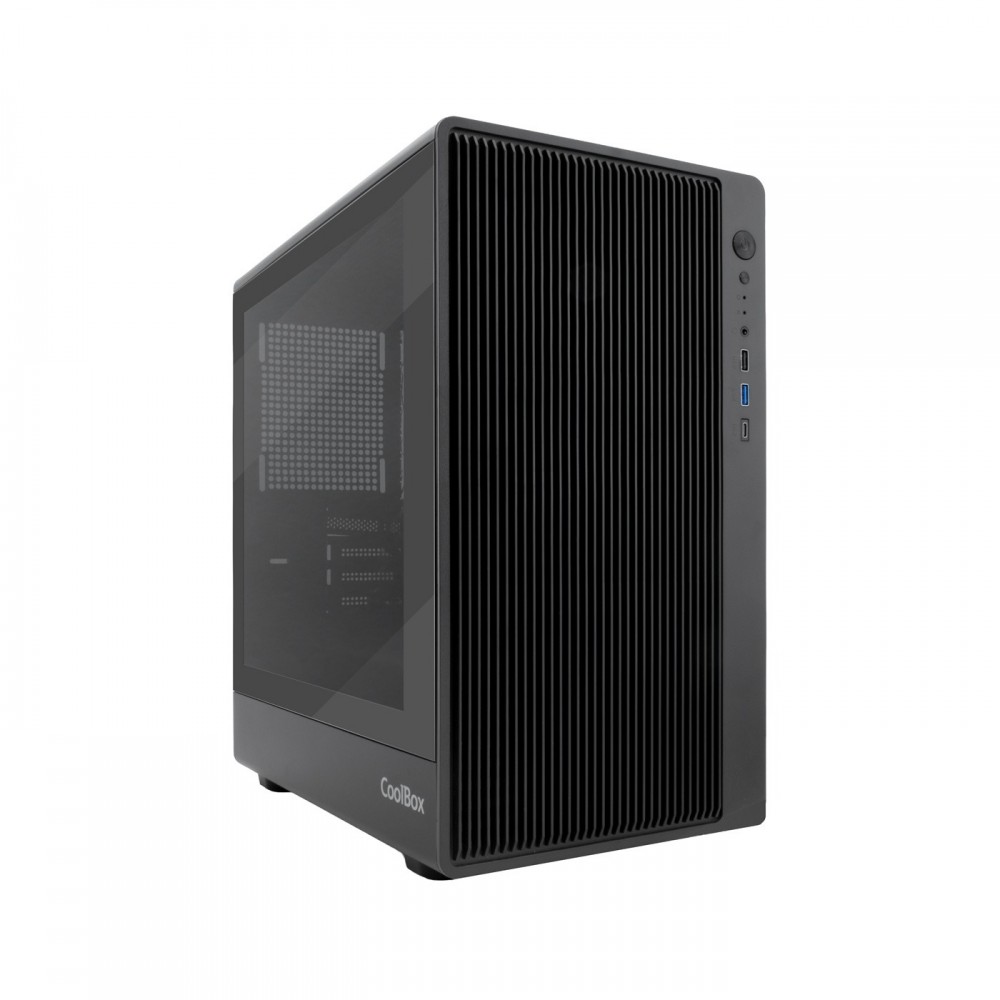 CoolBox GAMING CAJA MATX GM350 DARKFACE USB-C 3.2 GEN1 CRISTAL AHUMADO