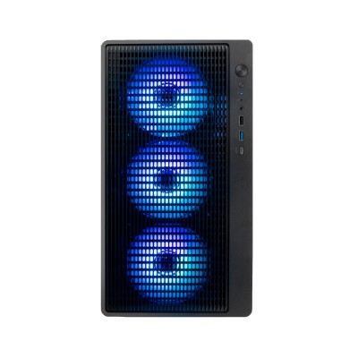 CoolBox GAMING CAJA MATX GM350 DARKFACE USB-C 3.2 GEN1 CRISTAL AHUMADO