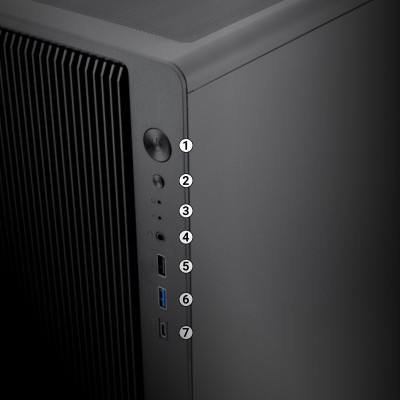 CoolBox GAMING CAJA MATX GM350 DARKFACE USB-C 3.2 GEN1 CRISTAL AHUMADO