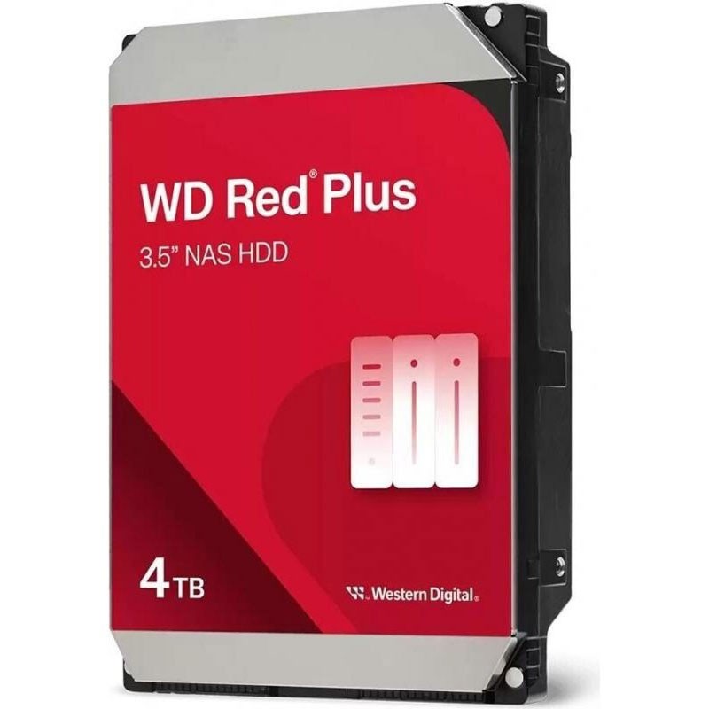 Western Digital Red Plus WD40EFZZ disco duro interno 4 TB 5400 RPM 128 MB 3.5" Serial ATA III
