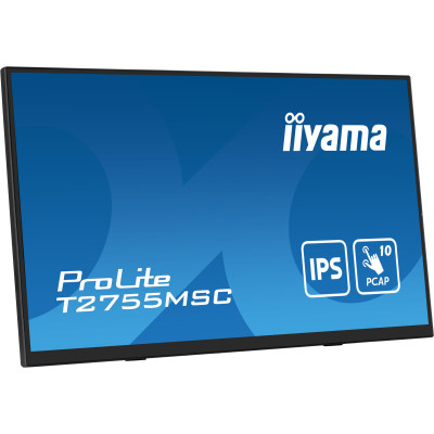 iiyama ProLite T2755MSC-B1 pantalla para PC 68,6 cm (27") 1920 x 1080 Pixeles Full HD LED Pantalla táctil Mesa Negro