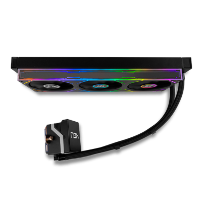 NOX Hummer M-360 LCD|Kit RL Magnético ARGB Negro