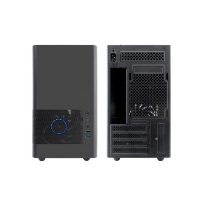 CoolBox CAJA MATX MP2 NEGRA USB-C 3.2 GEN1 VENTILADOR 120 PWM FULL METAL SFTE