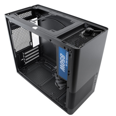 CoolBox CAJA MATX MP2 NEGRA USB-C 3.2 GEN1 VENTILADOR 120 PWM FULL METAL SFTE