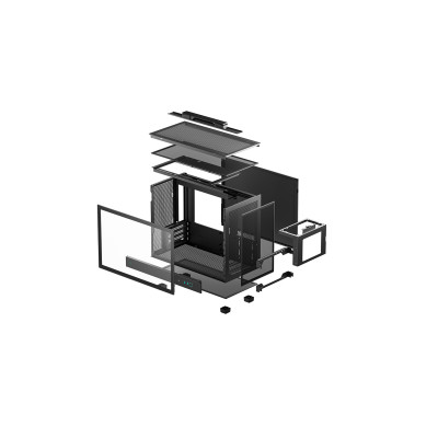 DeepCool CH160 PLUS Small Form Factor (SFF) Negro