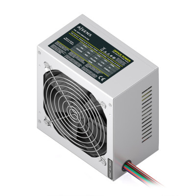 AISENS Fuente Alimentacion ATX 500W con Cable de Alimentacion OEM, Plata