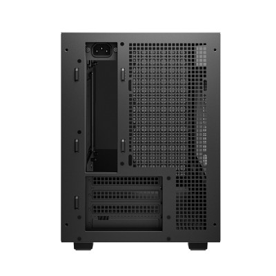 DeepCool CH260 WOOD Micro Torre Negro, Madera