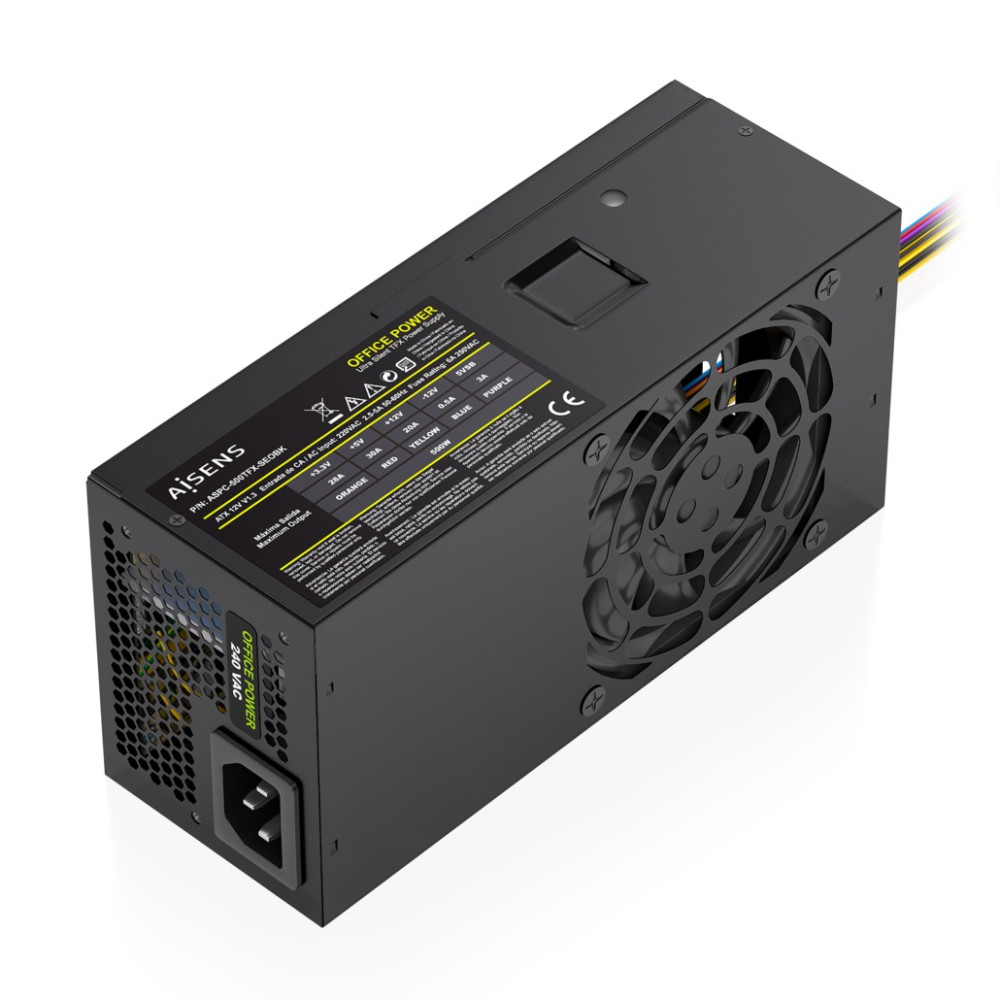 AISENS Fuente Alimentacion TFX 500W OEM, Negra