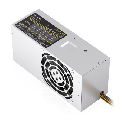 AISENS Fuente Alimentacion TFX 500W con Cable de Alimentacion OEM, Plata