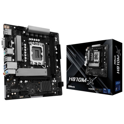 Asrock H810M-X Intel H810 LGA 1851 (Socket V1) micro ATX