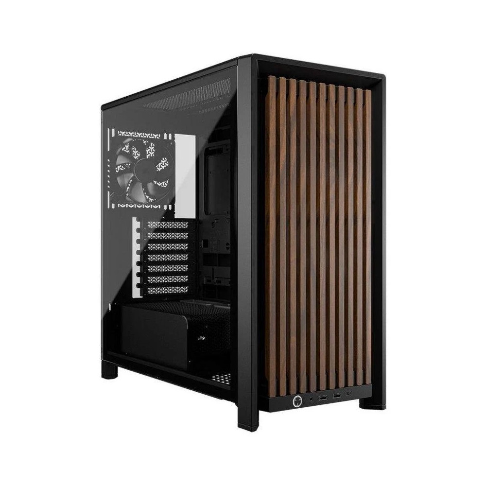Corsair FRAME 4000D WOOD RS Midi Tower Negro, Madera