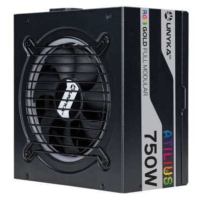 UNYKAch ATX Atilus RGB Black 750W unidad de fuente de alimentación