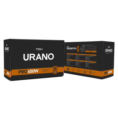 NOX Urano PRO 650W Bronze unidad de fuente de alimentación ATX Negro