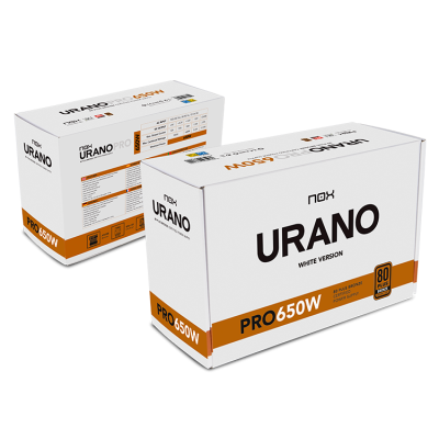 NOX Urano PRO White 650W Bronze unidad de fuente de alimentación ATX Blanco