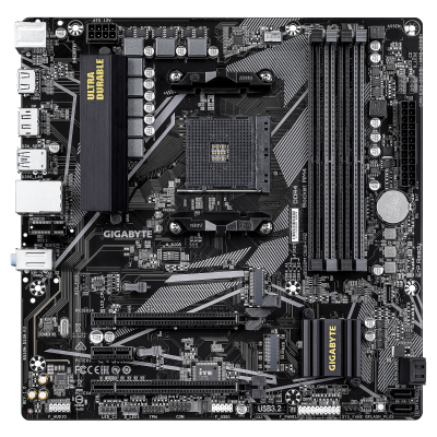 GIGABYTE B550M DS3H R2 Placa base - Procesadores AMD Ryzen 5000, VRM de 5+3 fases, hasta 4733 MHz DDR4 (O.C.), 1x M.2 PCIe 4.0
